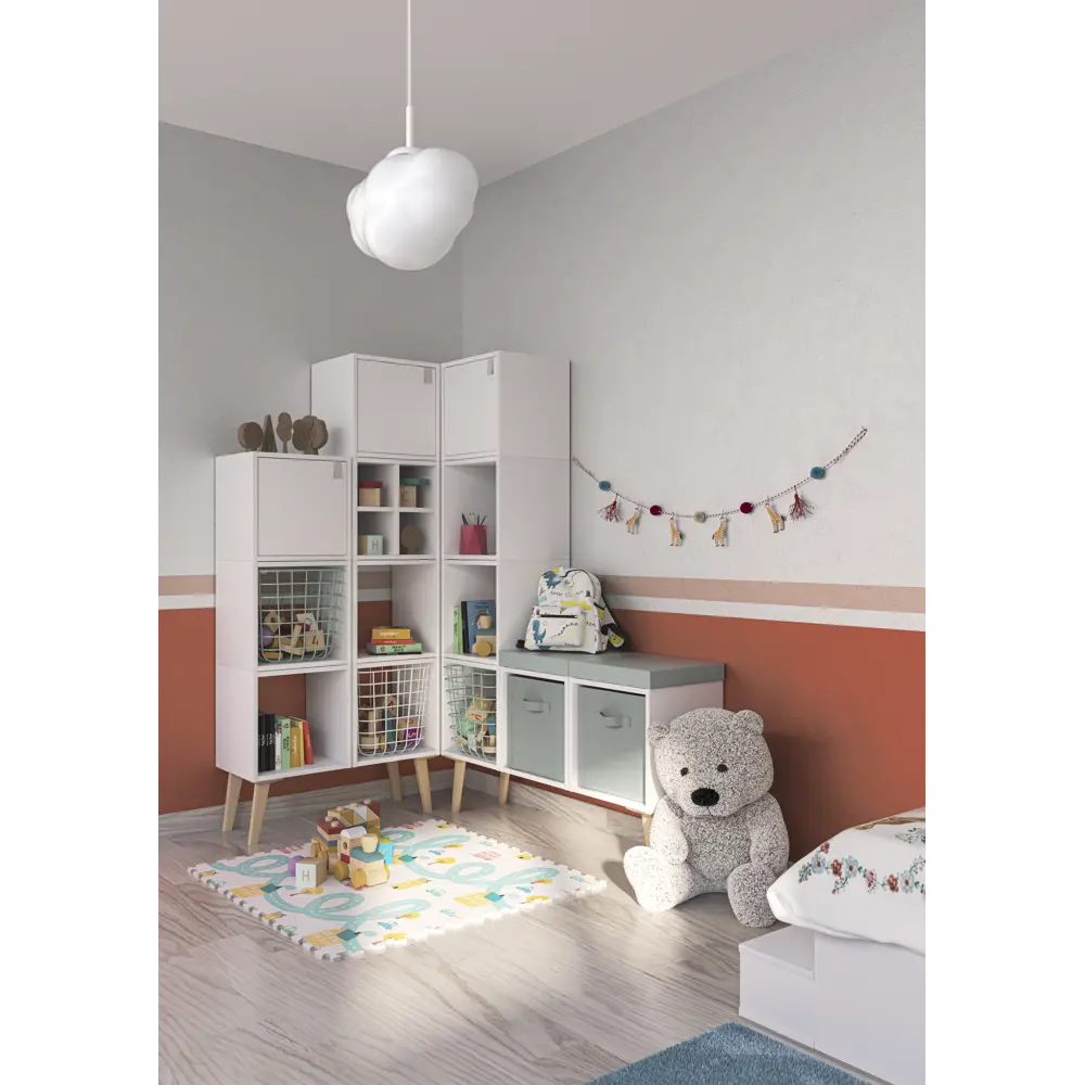 Светильник подвесной Inspire Kumo, 1 лампа, 2.3 м², цвет белый 82712190 STLM-2161395  - Вид №6