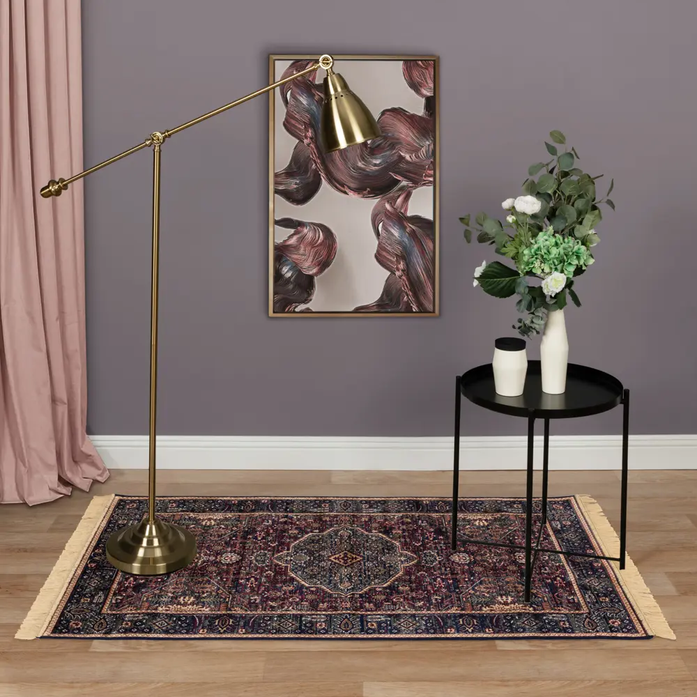 Ковер вискоза Isphahan 84332 Navy 80x150 см цвет синий 83271523 STLM-2148754 Santreyd  - Вид №5