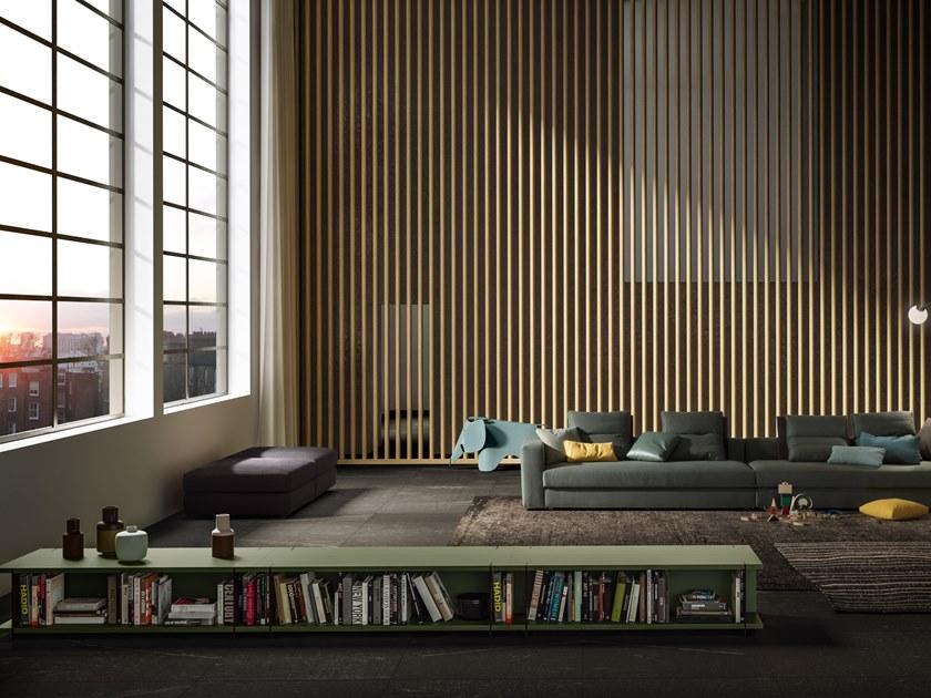 JESSE Низкий лакированный журнальный столик с журнальной полкой Simon system sun-id-1489380 - Вид №1