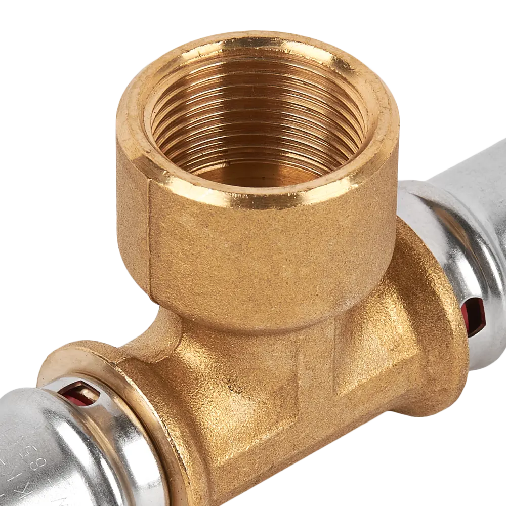 Тройник комбинированный Stout 20x3/4"x20 мм ВР латунь SFP-0007-003420 82306186 STLM-2181294  - Вид №1