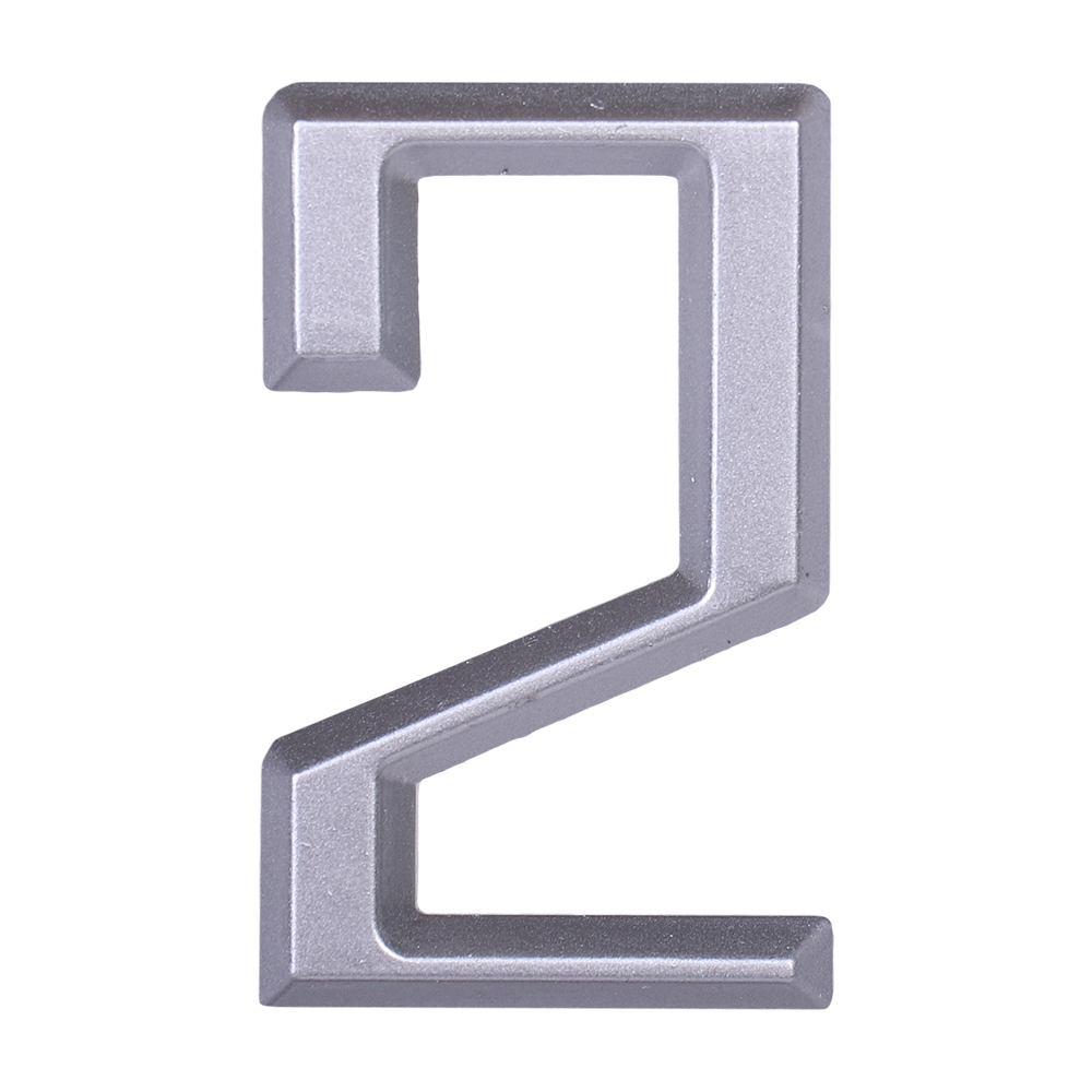 Дверной номер  «2», 37х5х60 мм, серебро LJPS0095 Public Steel Россия 