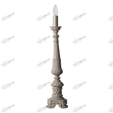 Настольная лампа Don Gino 76 от Karman Don Gino 76 KARMAN ПОДСВЕЧНИК, СВЕЧА, ЭЛИТНЫЕ 244958 Серый 