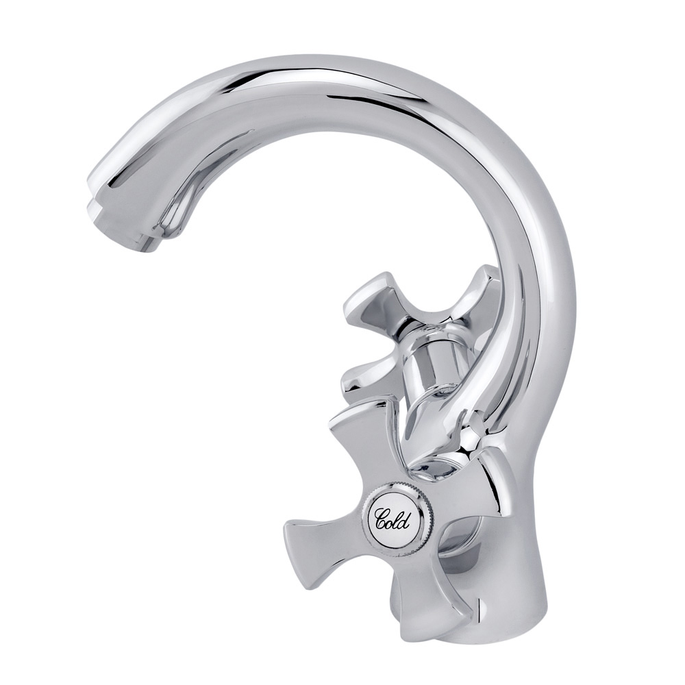 Смеситель для раковины Raiber Talis R8001 с двумя рукоятками R8001 Santreyd  - Вид №1