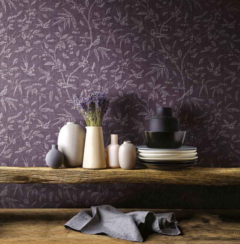 Inkiostro Bianco Обои под ткань с цветочными мотивами Wall in love again 2018 Inkfmnd14 - Вид №1