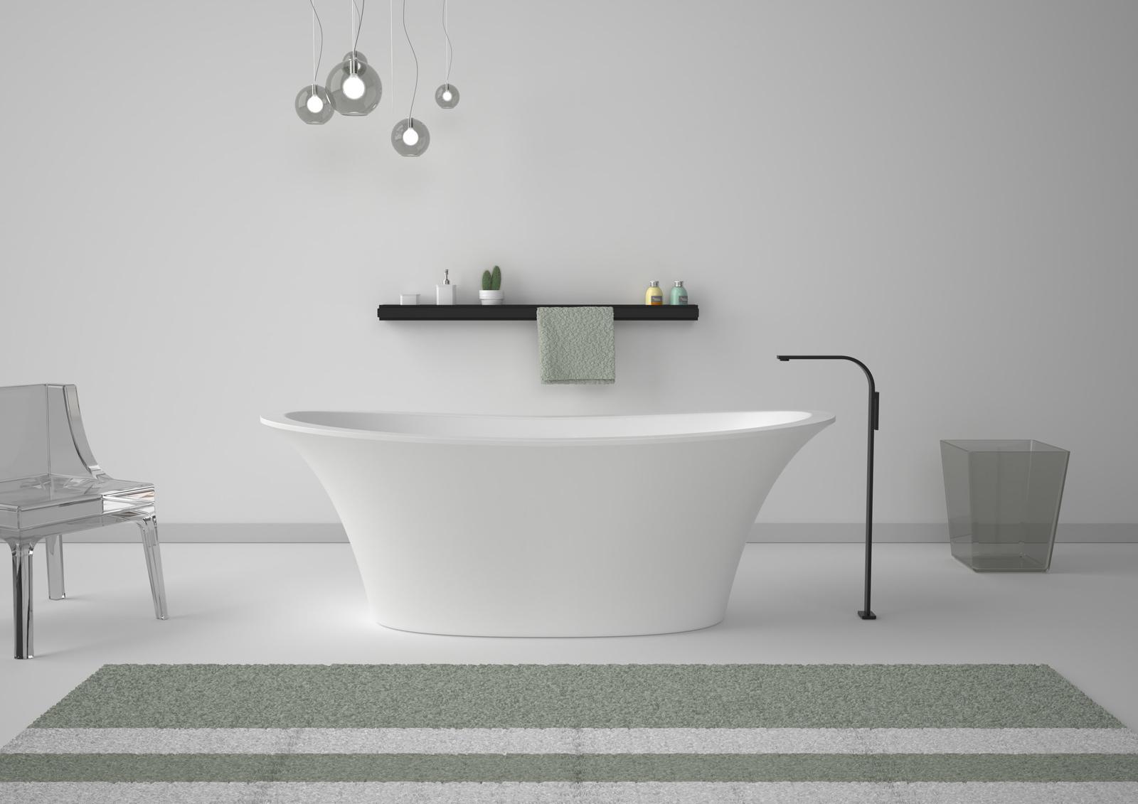 VAFL18 Акриловая ванна отдельностоящая GSG CERAMIC Flut - Вид №1