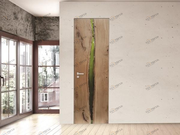 PROTEK® Распашная дверь из дуба и смолы Legno e resina sun-id-1487818