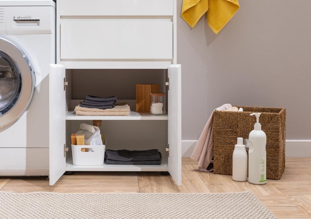 Тумба с раковиной Aquanet Токио 130 R белый (напольная, 1 ящик, 2 дверцы) 0023774600235502 - Вид №16