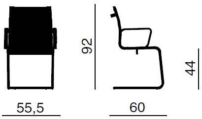 Quadrifoglio Консольный стул с подлокотниками Dekora soft sun-id-1405323 - Вид №1