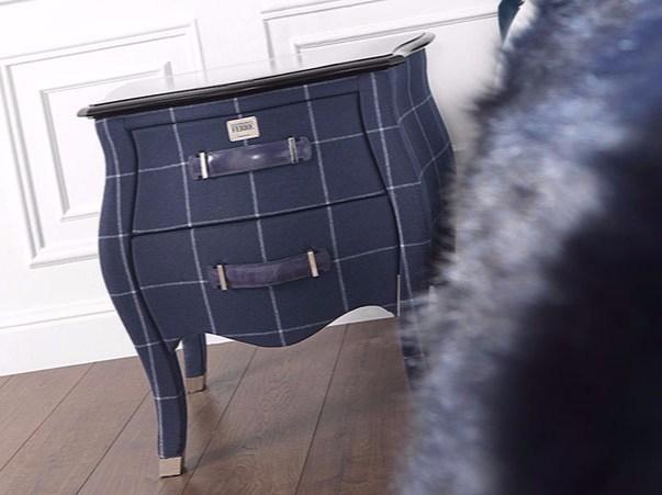 Gianfranco Ferré Home Прикроватный столик из дерева, покрытого шерстью Matthew sun-id-1498216 - Вид №1