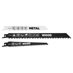 Набор полотен для сабельной пилы по дереву и металлу KWB 571070, 3 шт.