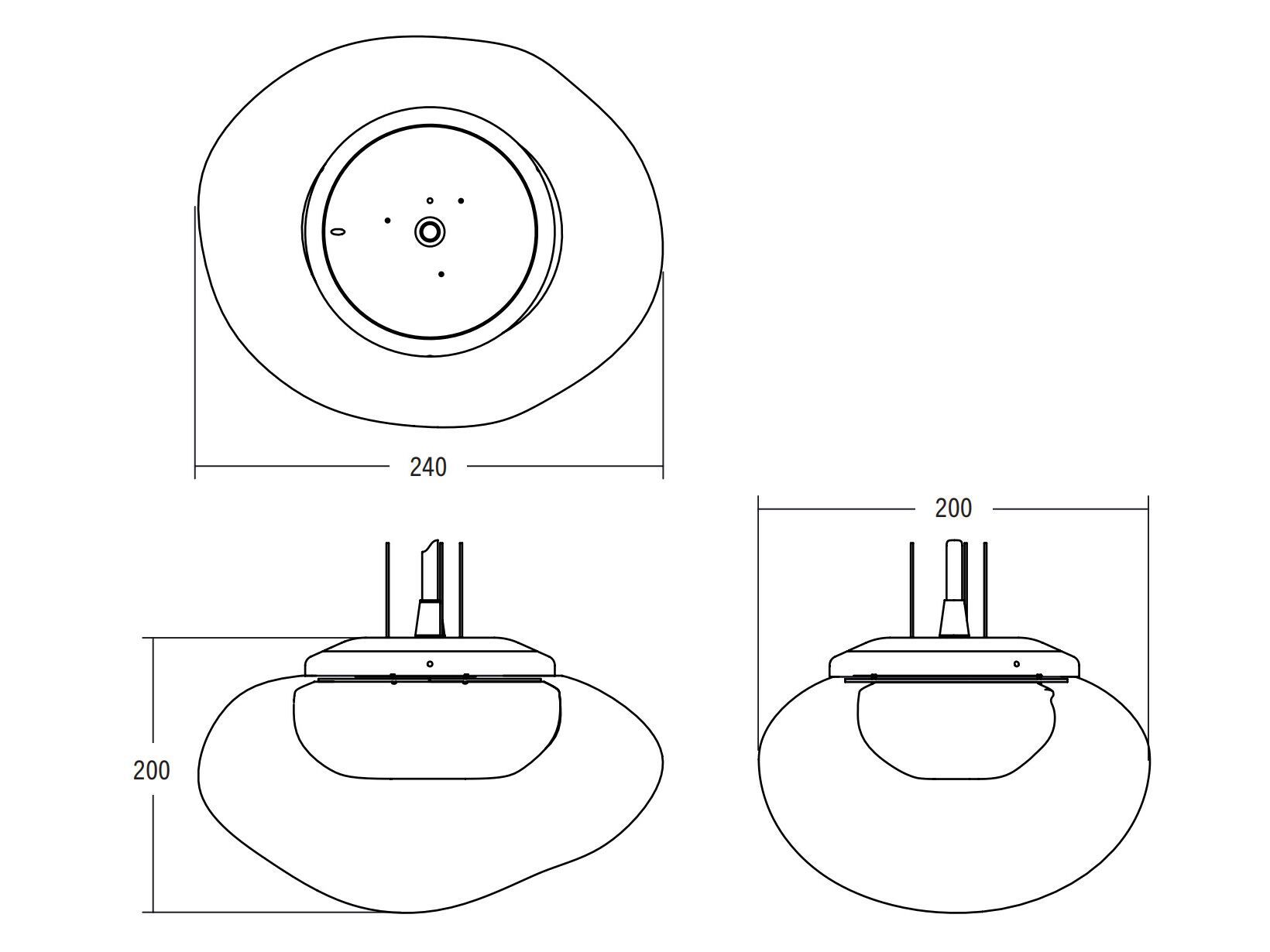 Стеклянный светодиодный подвесной светильник ADesignStudio Roe ARCH-00112870 - Вид №2