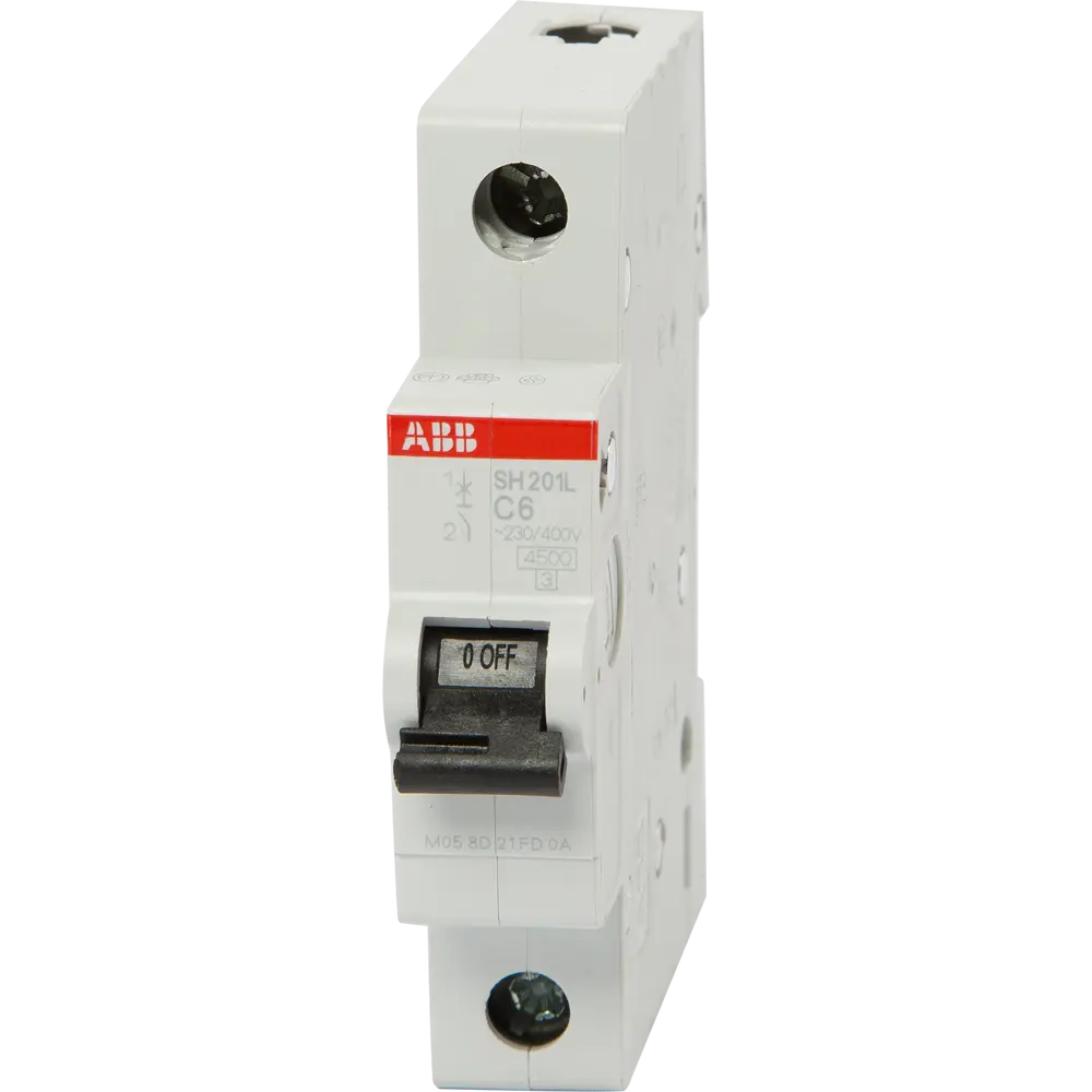 Автоматический выключатель ABB SH201L 1P C6 А 4.5 кА 2CDS241001R0064 10061800 STLM-2189482 