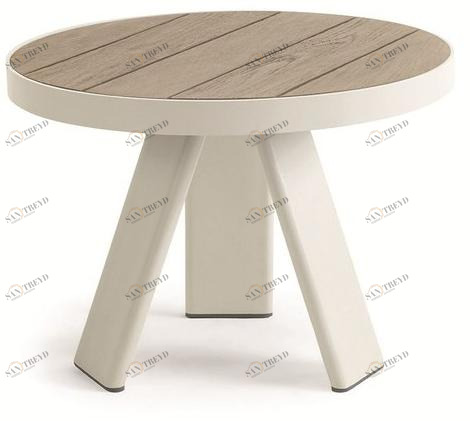 Ethimo Низкий садовый стол из тика Esedra sun-id-1449879