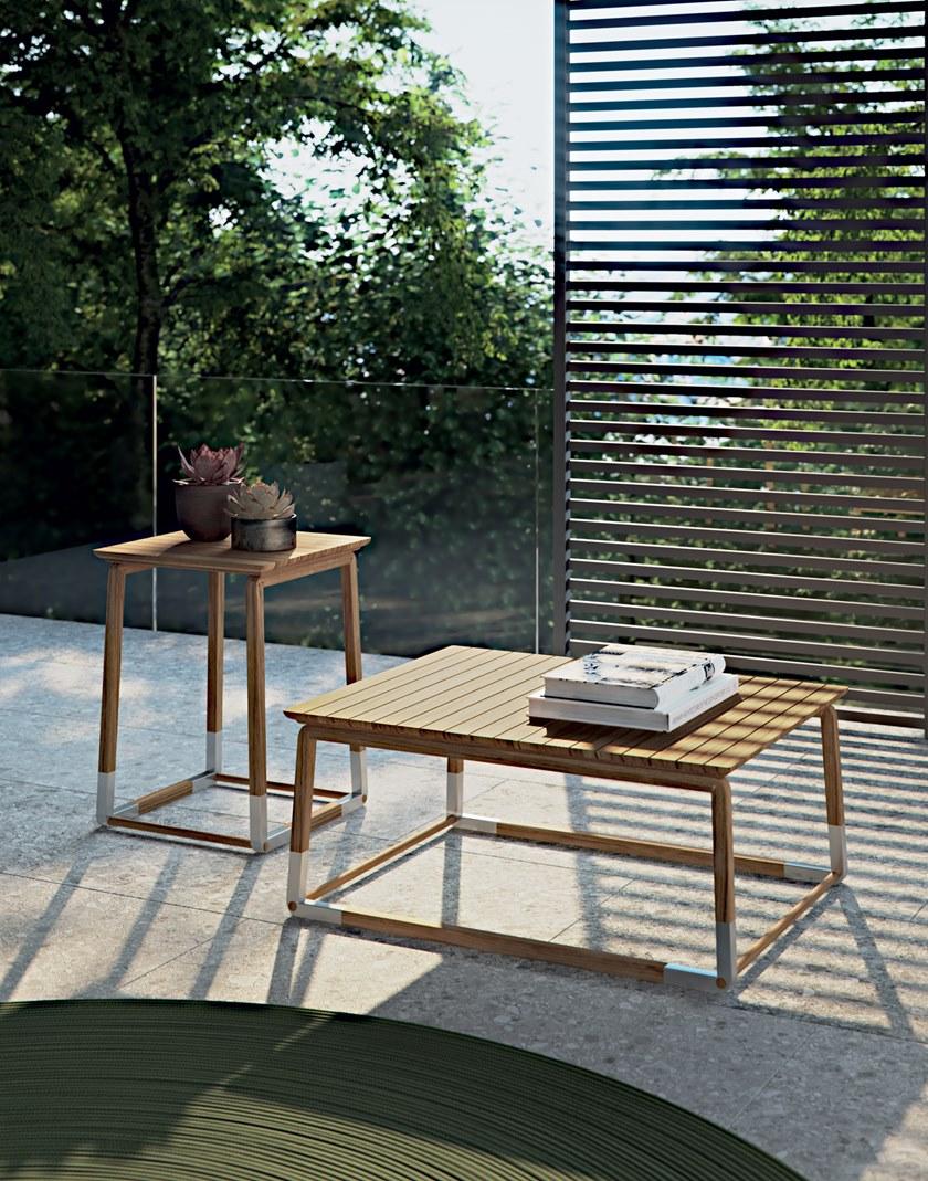 Atmosphera Низкий прямоугольный столик для сада из тика Cycle Cy.tc. - Вид №1