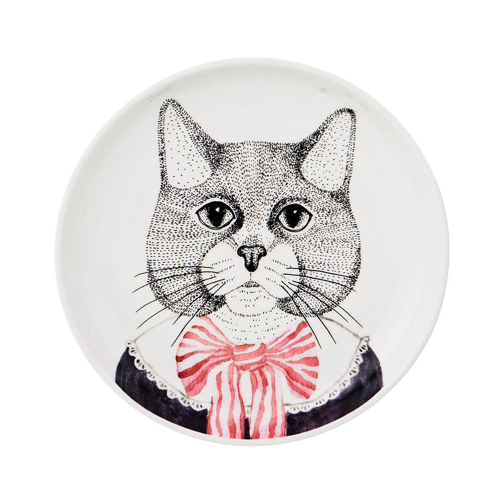 409-121 Посуда фарфоровая Тарелка закусочная "FASHION ANIMALS" 19 см Lefard 