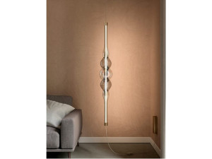 Подвесной светильник из дутого стекла с розеткой