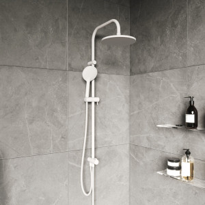 DX977700200 душ. система: верхний душ 230мм ручн.душ 120мм 1 режим штанга 1010мм Бел Damixa Origin Bit