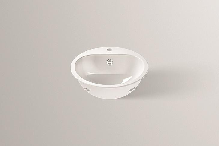 2018000400 Встраиваемая раковина, ew 3.2, белая, для простого ухода Alape серия EW 