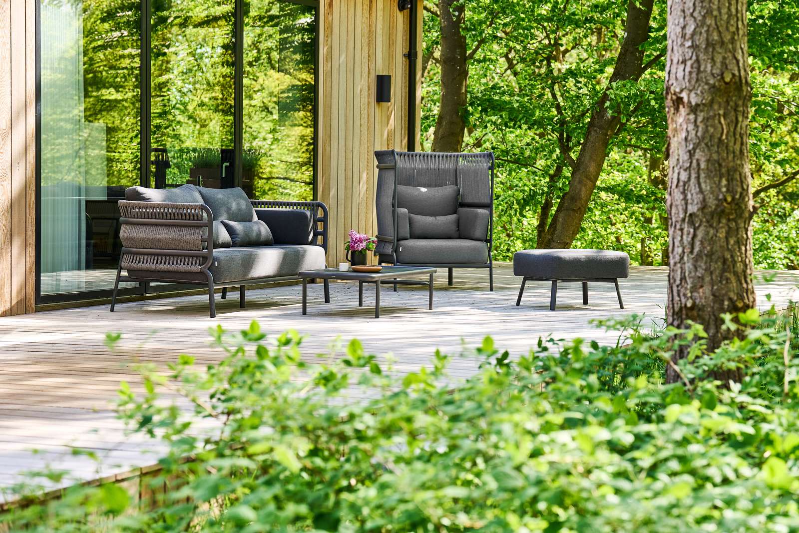 Прямоугольная Садовая подставка для ног в Sunbrella® Mindo Mindo 106 ARCH-00031454 - Вид №2