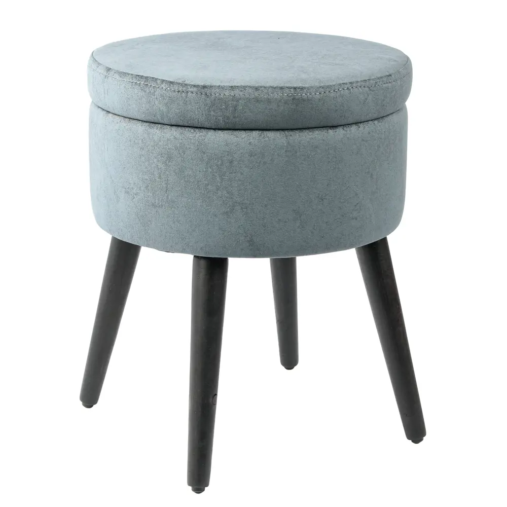 Santreyd Табурет Бета-10 Elza - Синий деревянный пуф для современного интерьера 89365222 STLM-1099582