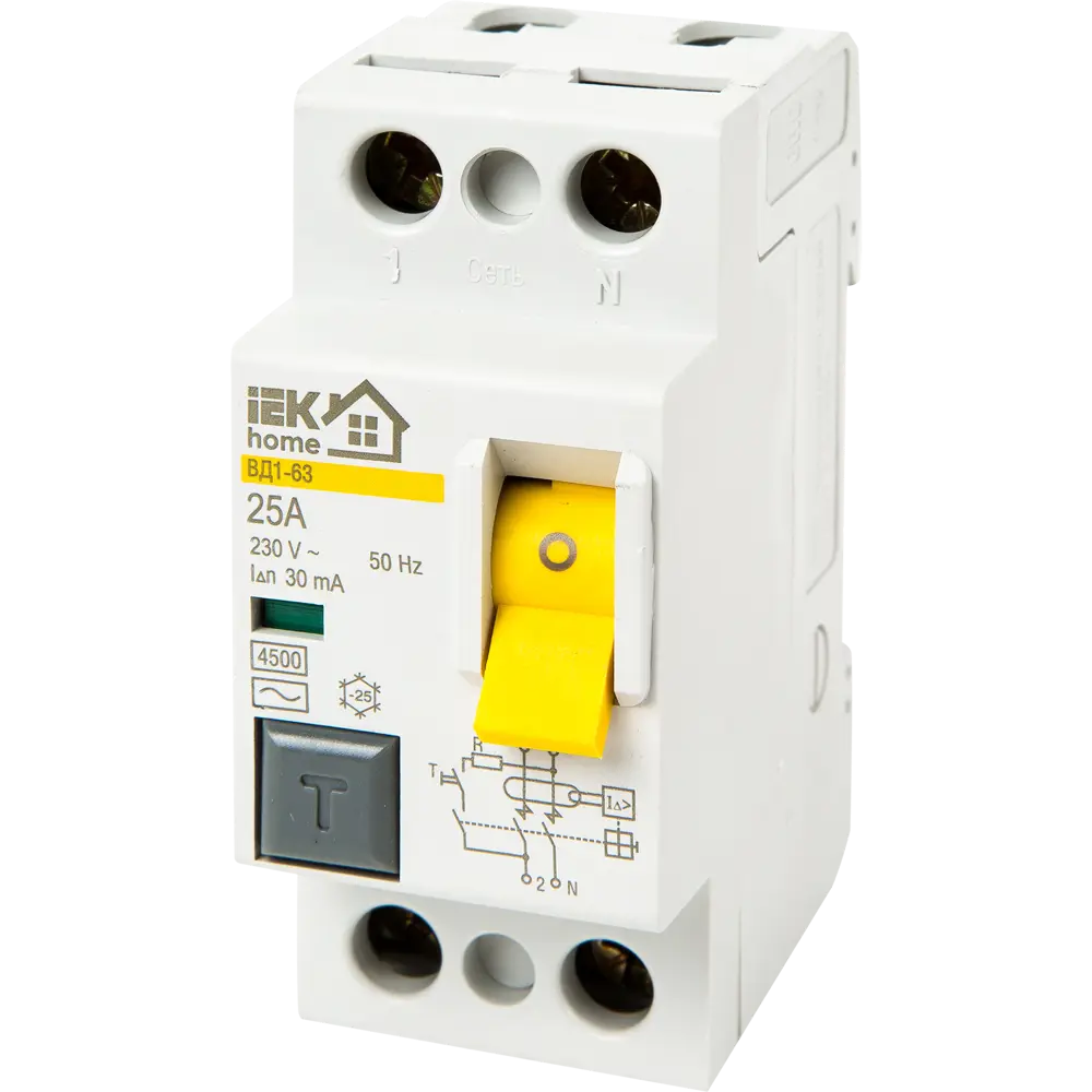 IEK Home УЗО ВД1-63 - защита от токов утечки для дома 18072571 STLM-0009417