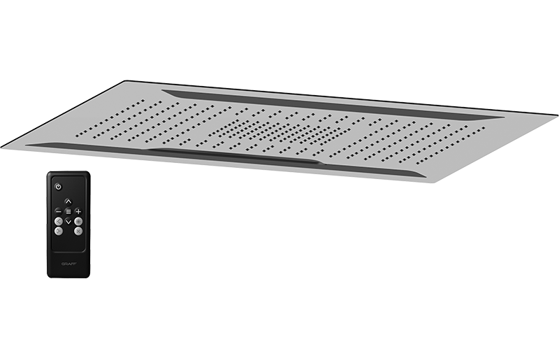 E-8221 Многофункциональный настенный душ/ разбрызгиватель/свет LED/каскад GRAFF Aqua-Sense