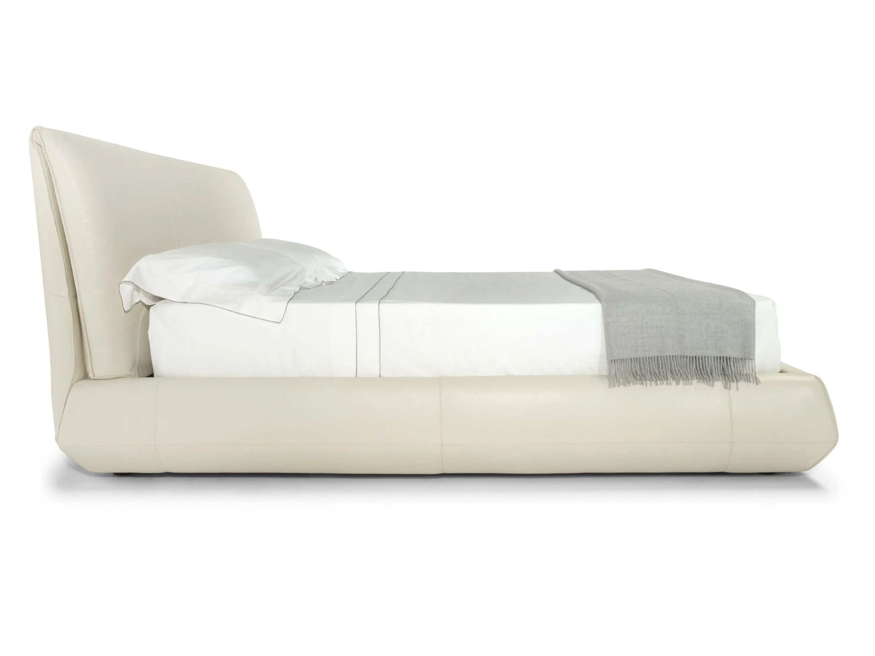 Кожаная двуспальная мягкая кровать для хранения Natuzzi Italia PINCHA ARCH-00058177 - Вид №2