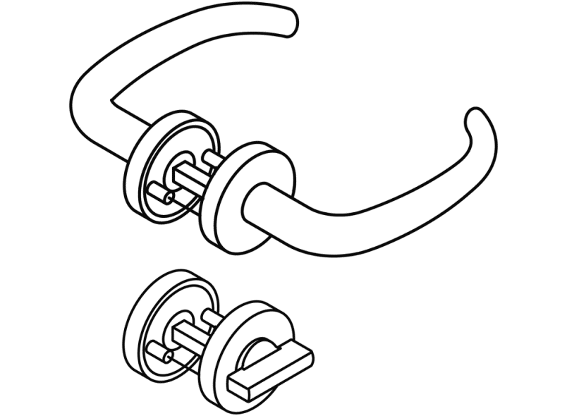 170XAH02.330 Модель свободного занятого множества 173x HEWI Beschläge für Innentüren  - Вид №2