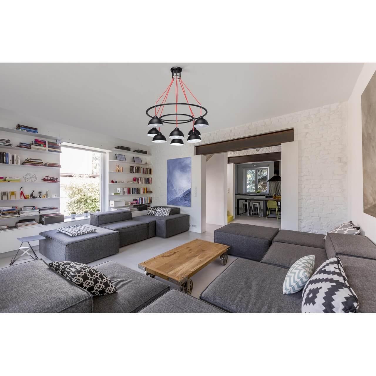 Подвесная люстра MW-Light Формула 3 696010708 MW-LIGHT ФОРМУЛА 187310 Черный  - Вид №1