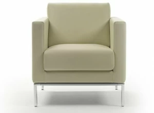 Marelli Кожаное кресло с подлокотниками Cubic