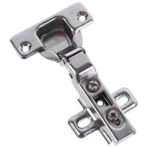 Петля мебельная полунакладная Clip-on H680B02, 19х60 мм, сталь, цвет сталь, 2 шт.