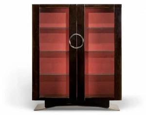 HUGUES CHEVALIER Буфет из лакированного дуба с распашными дверцами с ящиками Haussmann