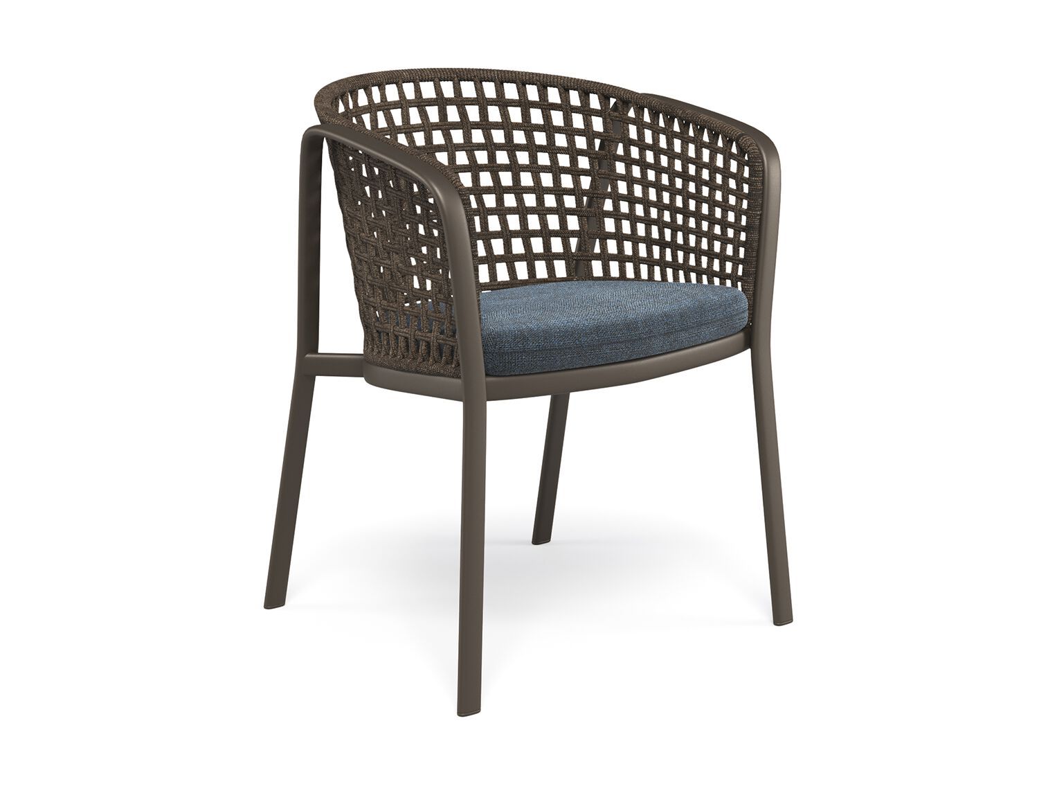 Алюминиевый стул и квадратный плетеный Канат emu ARCH-00123774