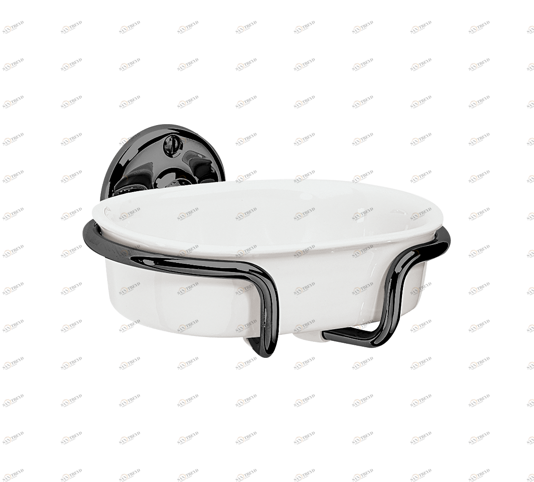 Gentry Home Керамический держатель стакана St James Темный никель GH101697 