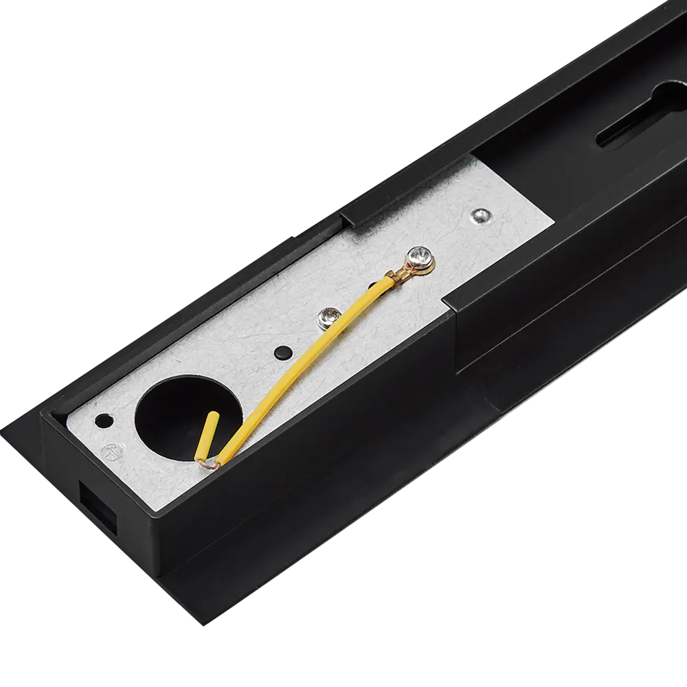 Трековый шинопровод Volpe Q123 1 м цвет черный STLM-2098258 - Вид №2