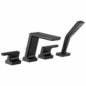 T4799-BL Римская ванна с ручным душем Delta Faucet Pivotal Матовый черный