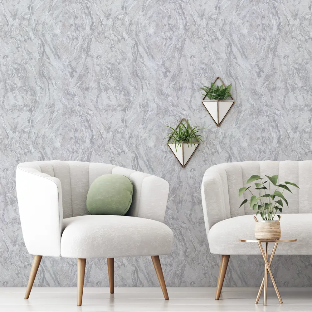 Обои виниловые Palitra Home Протект-Грация серые 0.53 м HC11064-41a 89466009 STLM-2055977 - Вид №4