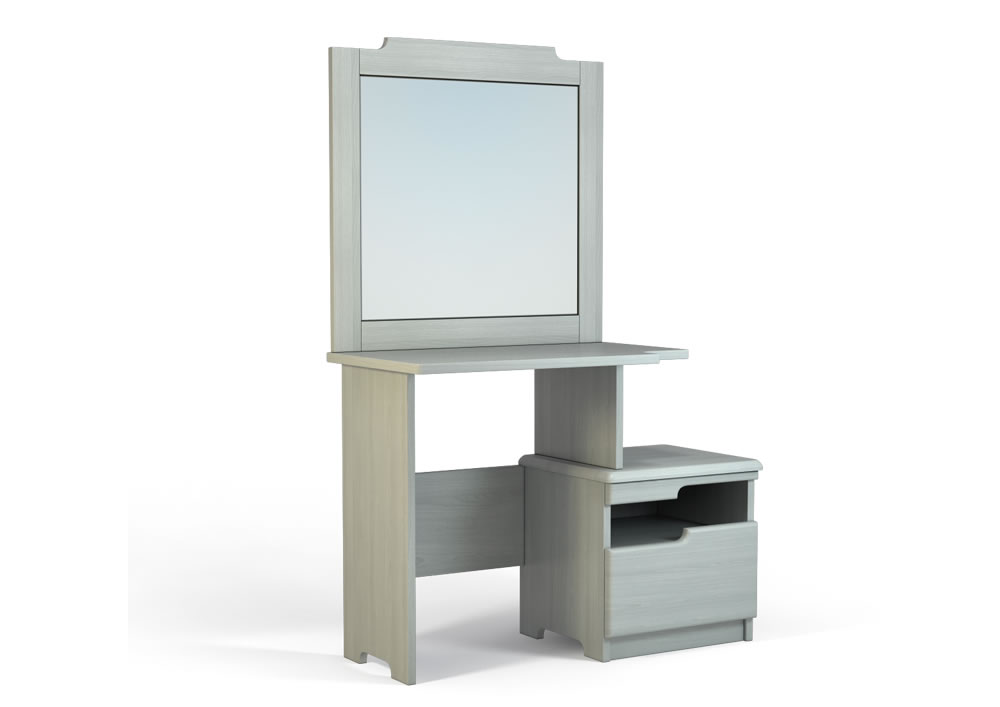 Трюмо с зеркалом и тумбой коричневое ясень, каштан "Бельфор" DREAMLINE БЕЛЬФОР 176901 Коричневый  - Вид №1