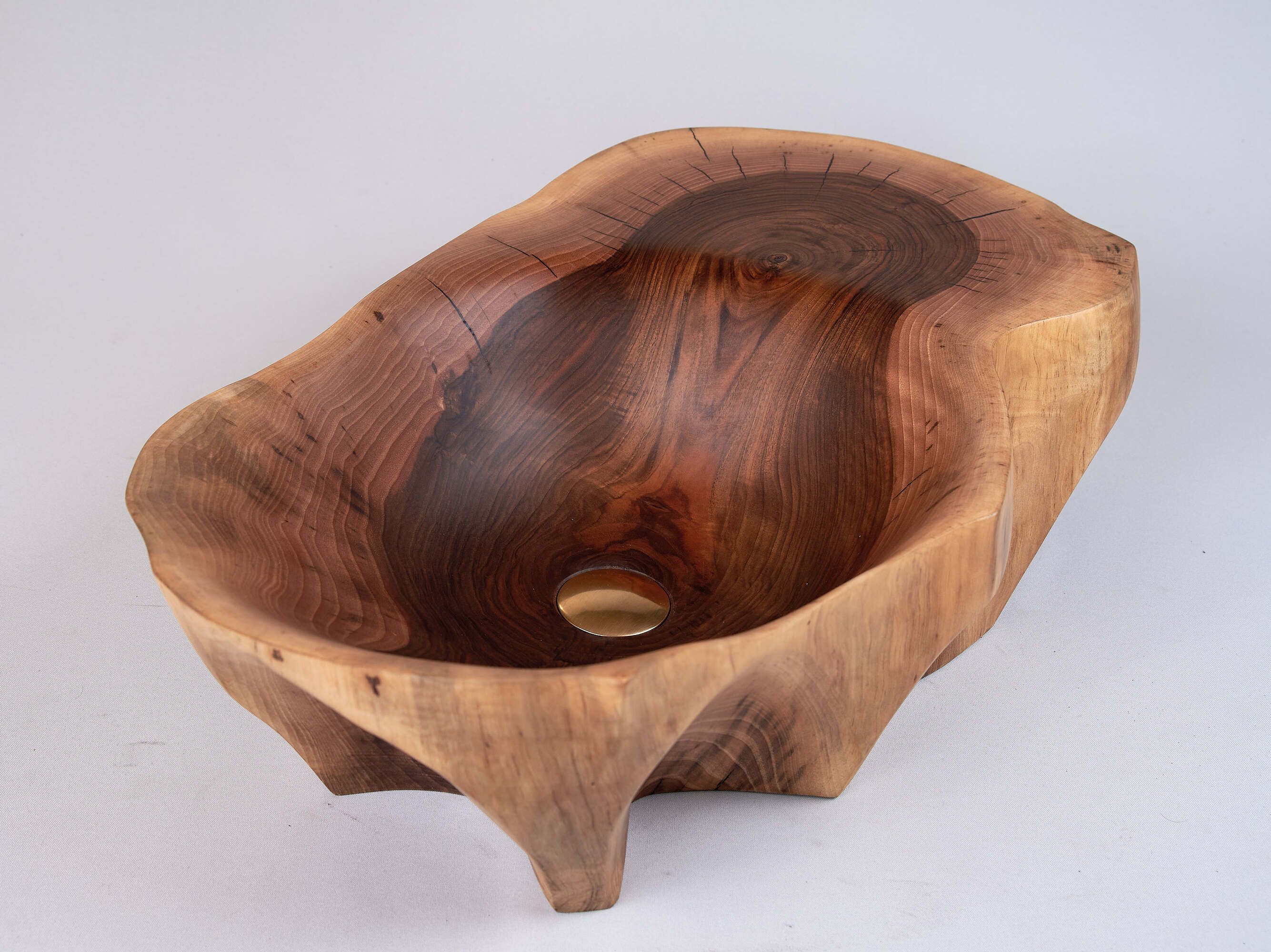 Твердая деревянная раковина / умывальник Logniture Banik ARCH-00025167 - Вид №5