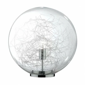 Настольная лампа Ideal Lux Mapa Max TL1 D20 IDEAL LUX ИНТЕРЬЕРНЫЕ 080771 Прозрачный;хром