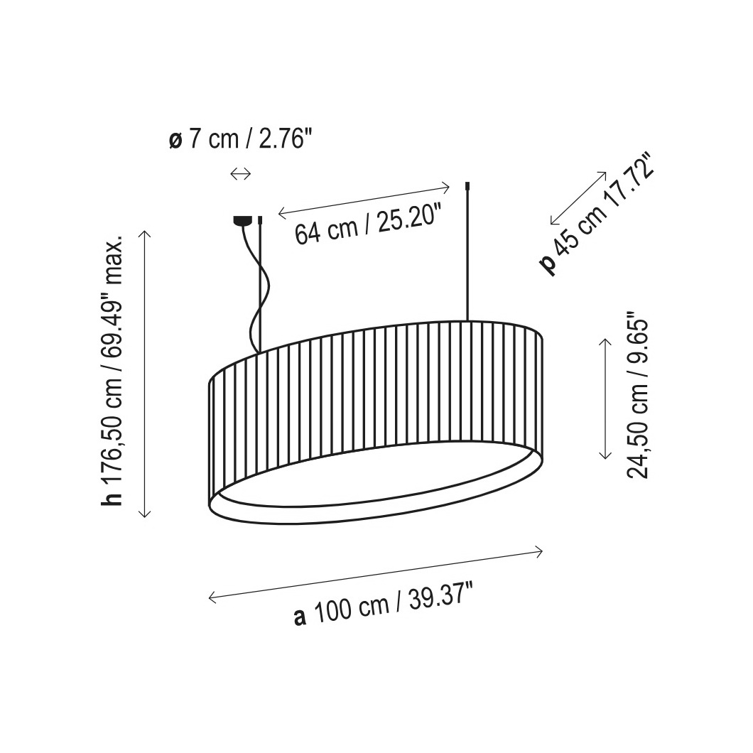 Светильник / Mei Oval Bover sun-id-377700 - Вид №3