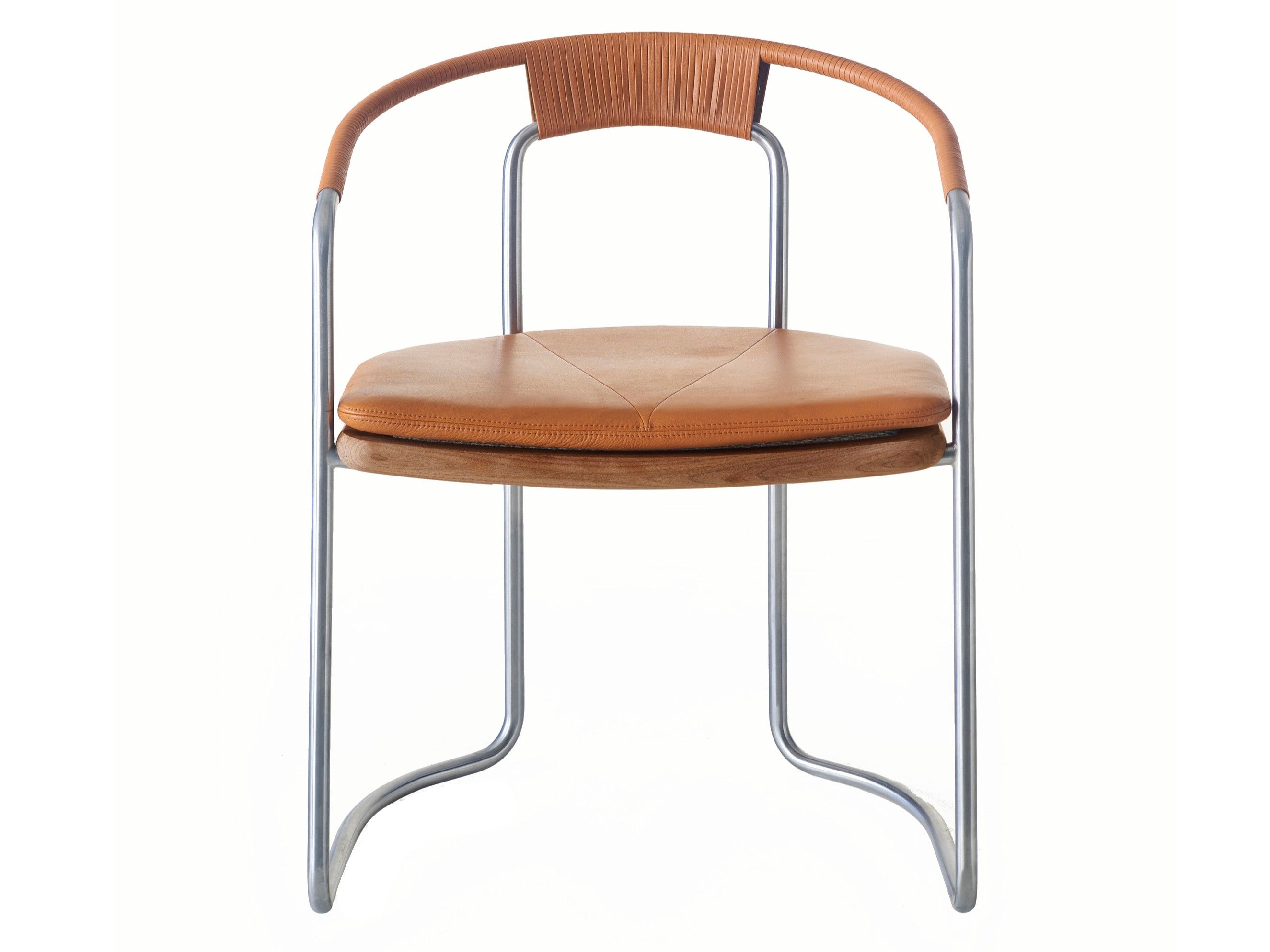 Стальной стул с подлокотниками BassamFellows Геометрическая ARCH-00040452 - Вид №1