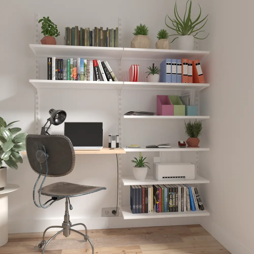 Крюк на перфопанель Spaceo 4 см пластик цвет белый 10 шт STLM-2086578 - Вид №4