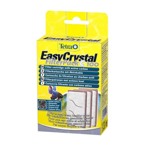 ПР0019961 Фильтрующие картриджи EasyCrystal FilterPack C 100с углем для акваруима Cascade Globe,3ш TETRA 