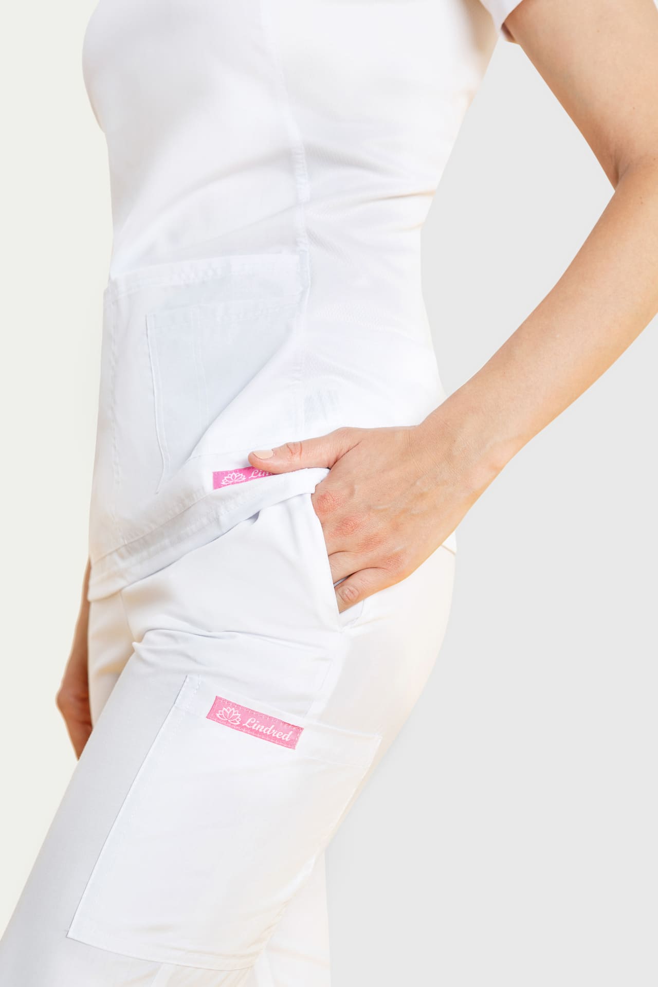 63949 Брюки женские WHITE (белый) GVENN  Одежда для обслуживающего персонала  размер 52 (XXL)  - Вид №5