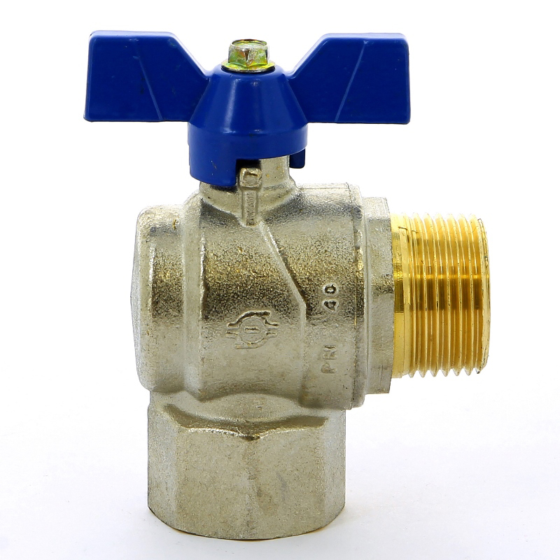 Кран шаровой НВ угловой EVOLUTION бабочка F.I.V. 1" FIV 6771R106 - Вид №3