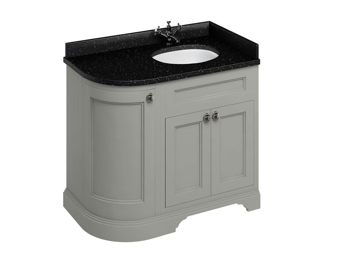 Деревянный угловой умывальник с дверцами Burlington MINERVA ARCH-00071219 - Вид №10