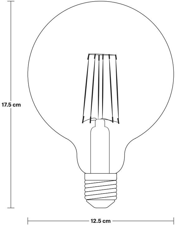 Industville Стеклянная светодиодная лампа  G125-7w-c  - Вид №1