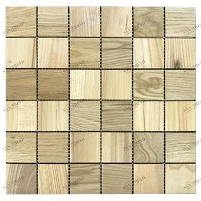 Мозаика и 3D панели из дерева Tarsi Матрица 1bao2 Дуб Селект с брашью (Текстурированная) 280х280 мм 1401100080