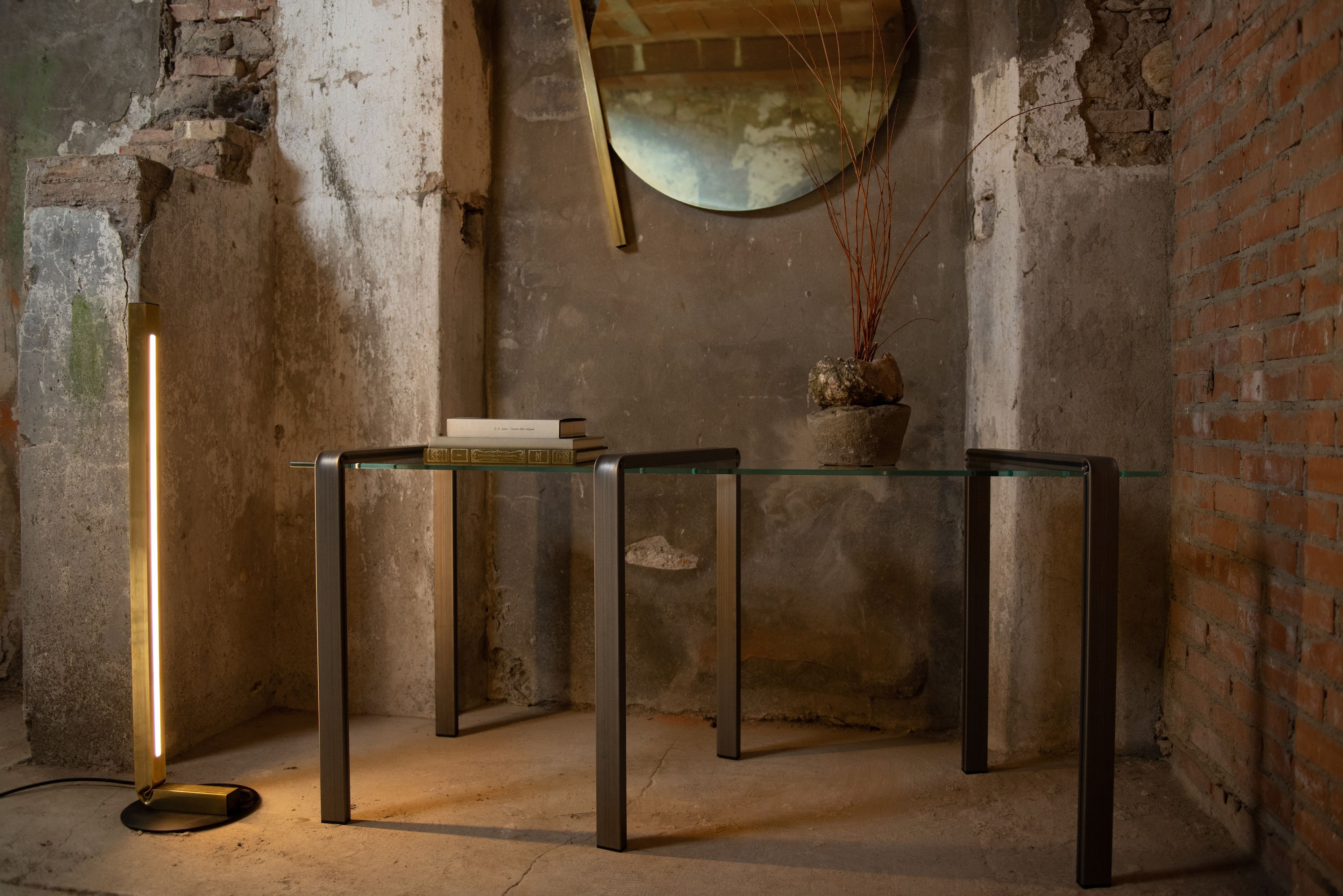 Прямоугольная консоль из стекла и металла Situér LG-22 ARCH-00103352 - Вид №2